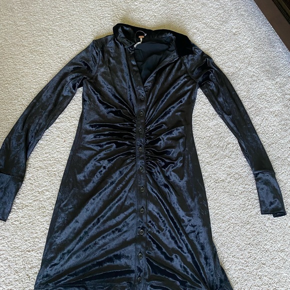 Free People Shayla Mini Velvet Dress - Picture 4 of 4